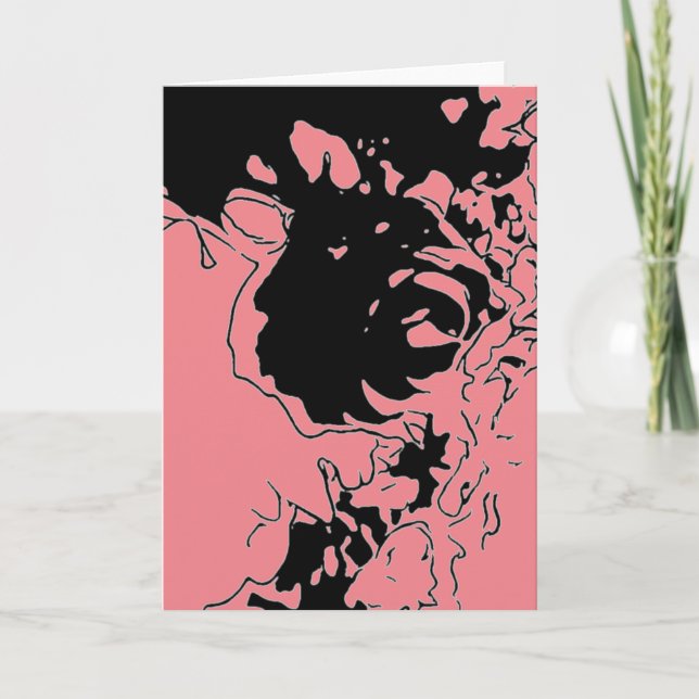Blomma Doodle Kort (Framsida)