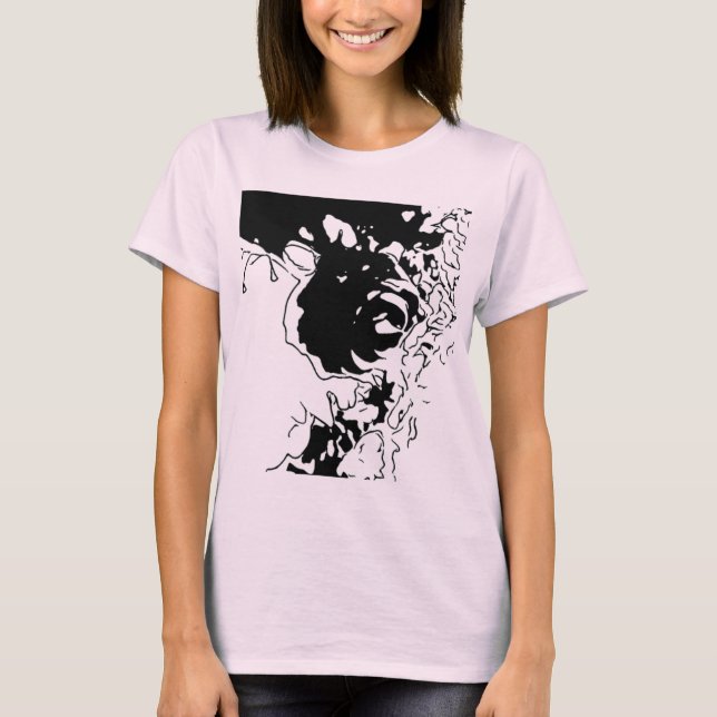 Blomma Doodle T Shirt (Framsida)