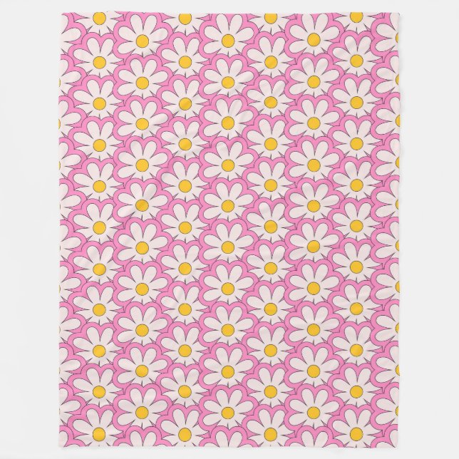Blomma Fleecefilt (Framsidan)