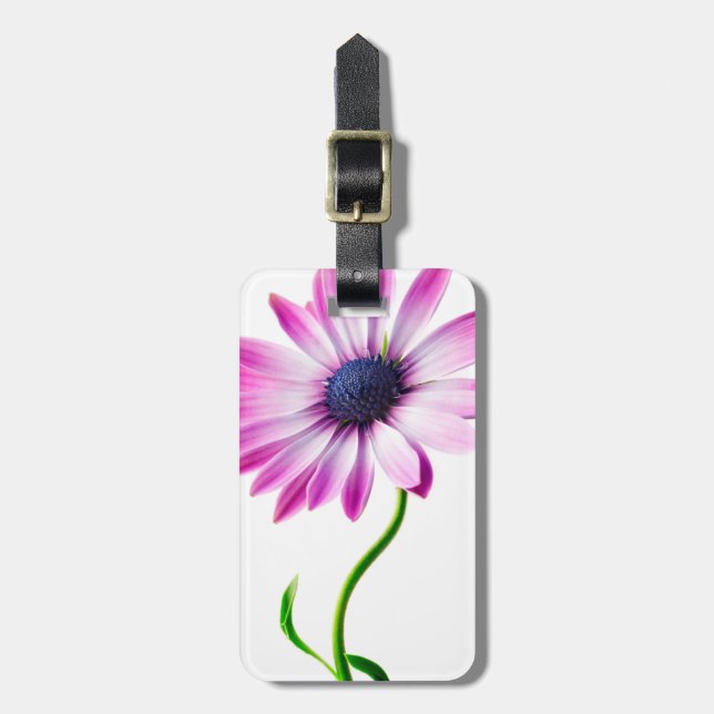Blomma för daisy för blomma för lilablåttdaisy bagagebricka (Vertikal Framsida)