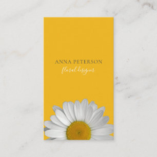 Blomma för orange daisy för elegant gul visitkort
