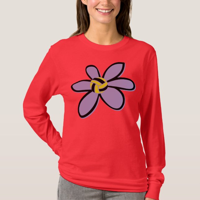 Blomma för vattenPoloboll - design 2 Tee (Framsida)