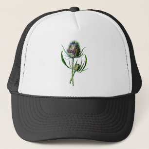 Blomma för vild för skotsk Thistle för vintage Keps