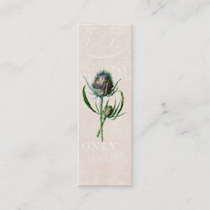 Blomma för vild för skotsk Thistle för vintage Mini Visitkort