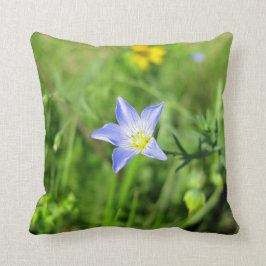 Blomma för vildblåttlin kudde