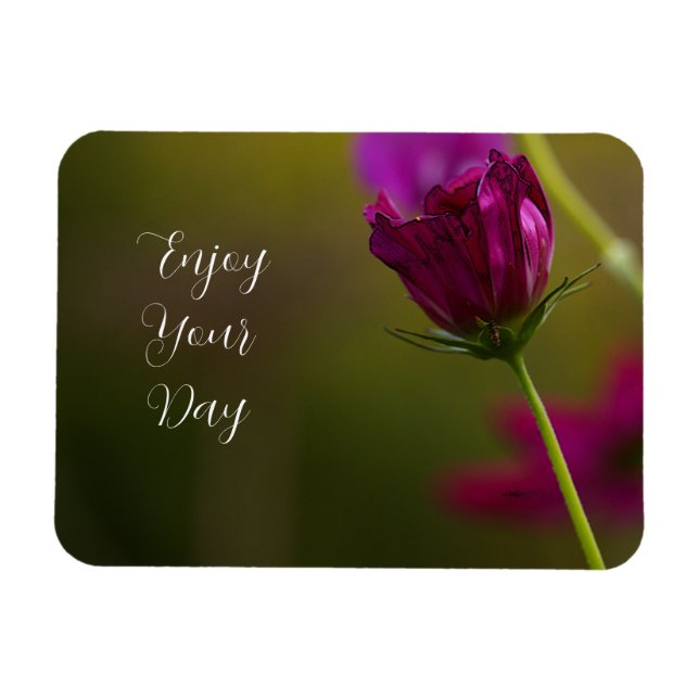 Blomma Foto Magnet (Horisontell)