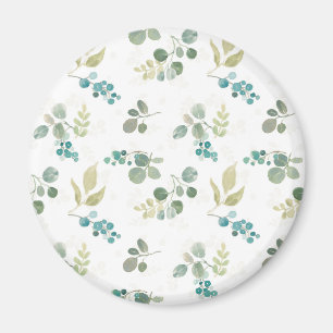 Blomma fröjdmönster magnet