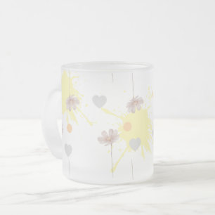 blomma frostad glasmugg