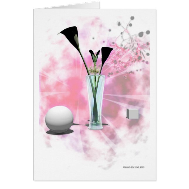 Blomma Hälsningskort (Framsidan)