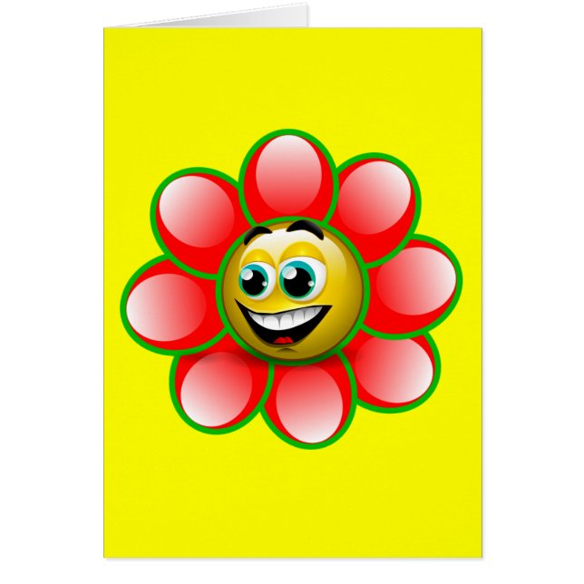 BLOMMA HÄLSNINGSKORT (Framsidan)