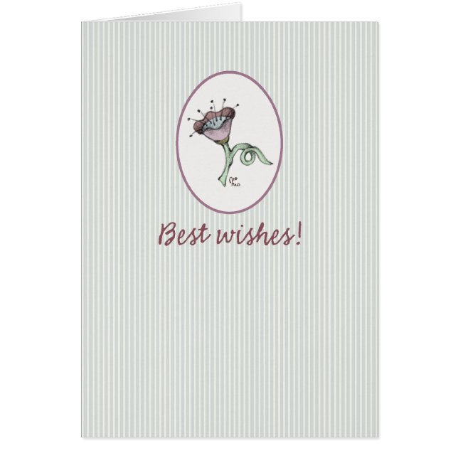 Blomma Hälsningskort (Framsidan)