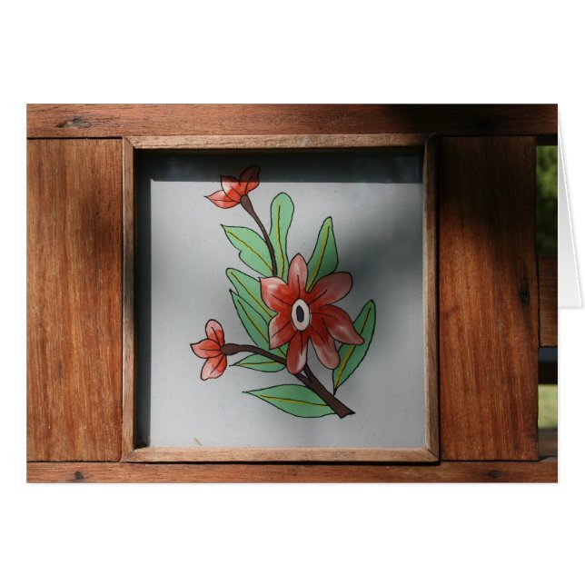 Blomma Hälsningskort (Framsidan Horizontal)