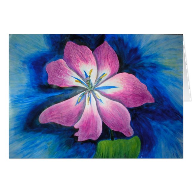 Blomma Hälsningskort (Framsidan Horizontal)