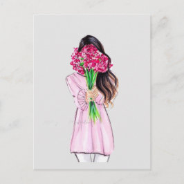 blomma helg vykort