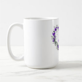 Blomma hjärta av hopp den 15 uns Ringermuggen Mugg