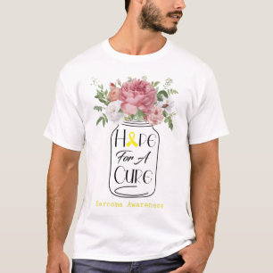 Blomma Hopp Om Ett Botemedel Sarkommedvetenhet T Shirt