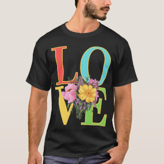 Blomma i kärlek pojke t shirt