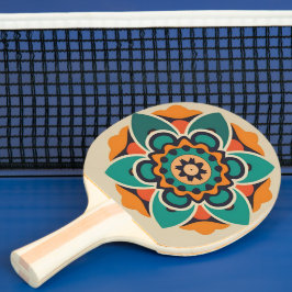 blomma i mosaik pingisracket