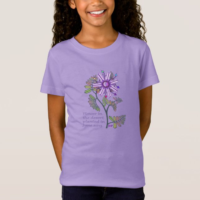 Blomma i öknen t shirt (Framsida)