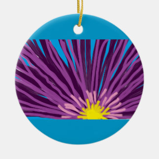 Blomma i olja julgransprydnad keramik