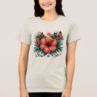 blomma i sol t shirt