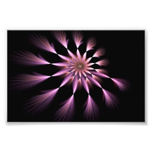 Blomma jag - Förstoring för Fractalkonstfoto Fototryck
