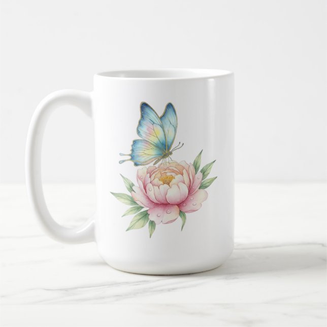 Blomma Kaffemugg (Vänster)