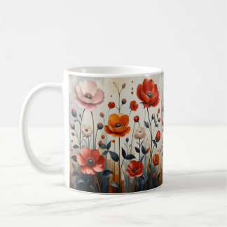 blomma kaffemugg