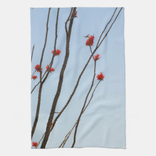 Blomma kaktus - maträtthandduk kökshandduk