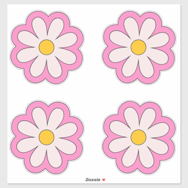 Blomma Klistermärken (Ark)