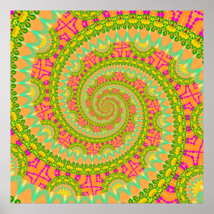 Blomma Kraft Spiral SOLIG Poster