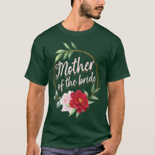 Blomma Mamma Brud Mor Systerbrud Bröllop T Shirt