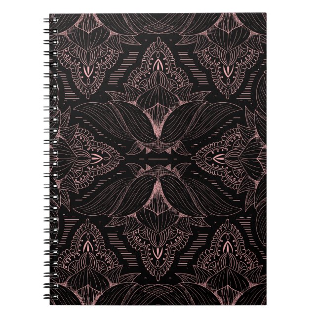 Blomma Mandala 2 Anteckningsbok (Framsidan)