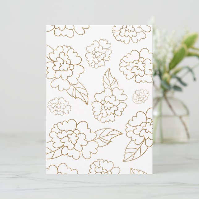Blomma Mandala 2 Tack Kort (Stående Fram)