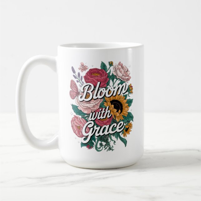 Blomma Med Grace  Kaffemugg (Vänster)