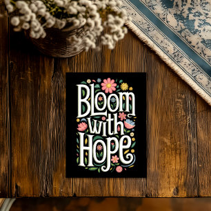 Blomma med hopp vykort