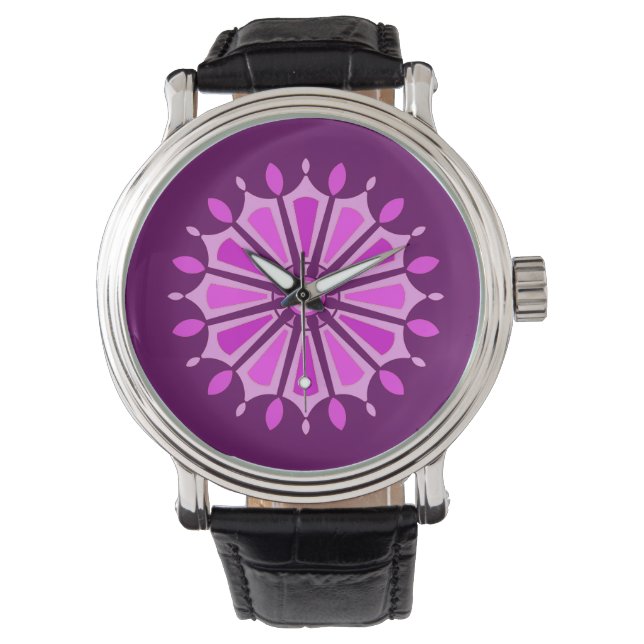 BLOMMA MODERN GÅVA FRÅN MAMMA PAPPA SYSTER SON BOS ARMBANDSUR (Framsida)