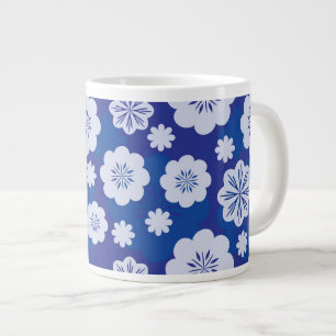  blomma mönster jumbo mugg