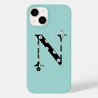 blomma Mönstrad bokstav N