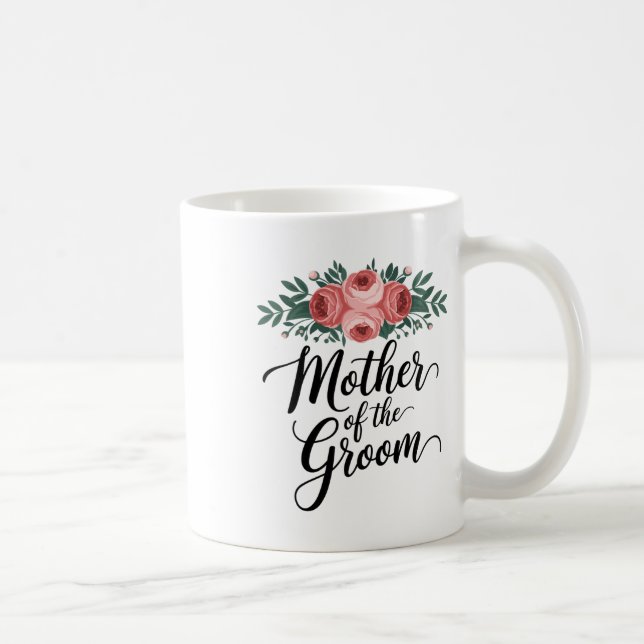 Blomma Mor till Brudgummen Bröllopsdusch Mamma Frå Kaffemugg (Höger)