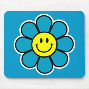 Blomma Mousepad (blått) Musmatta