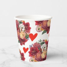 Blomma och hjärta Romantisk blomsterdesign