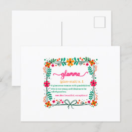 Blomma Ram Glamma Mormor Farmor Definition Vykort