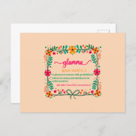 Blomma Ram Glamma Mormor Farmor Definition Vykort