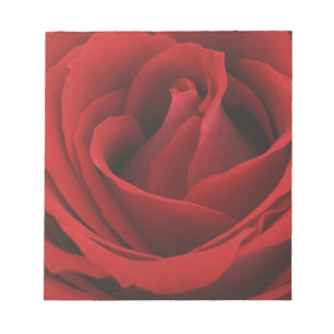 Blomma röd ros anteckningsblock