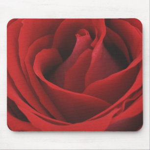 Blomma röd ros musmatta