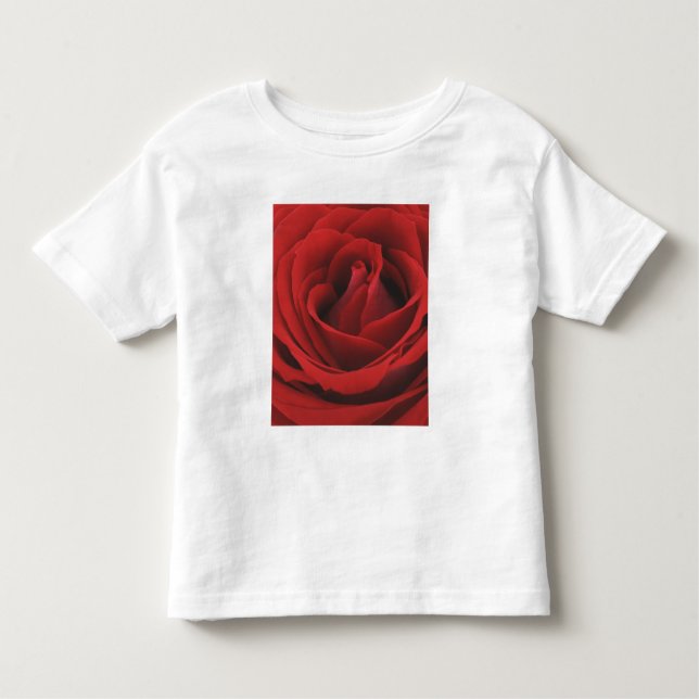 Blomma röd ros tee shirt (Framsida)