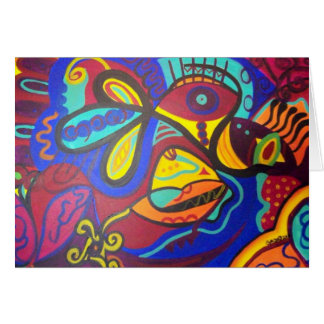 Blomma Sagrada Hälsningskort