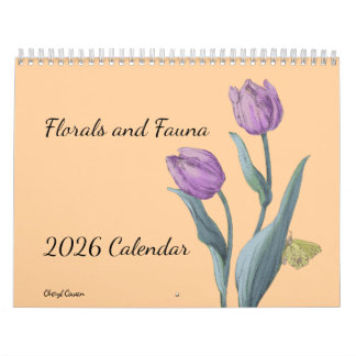 Blomma sand Fauna 2026 Väggkalender Kalender