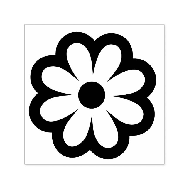 Blomma Självfärgande Stämpel (Design)